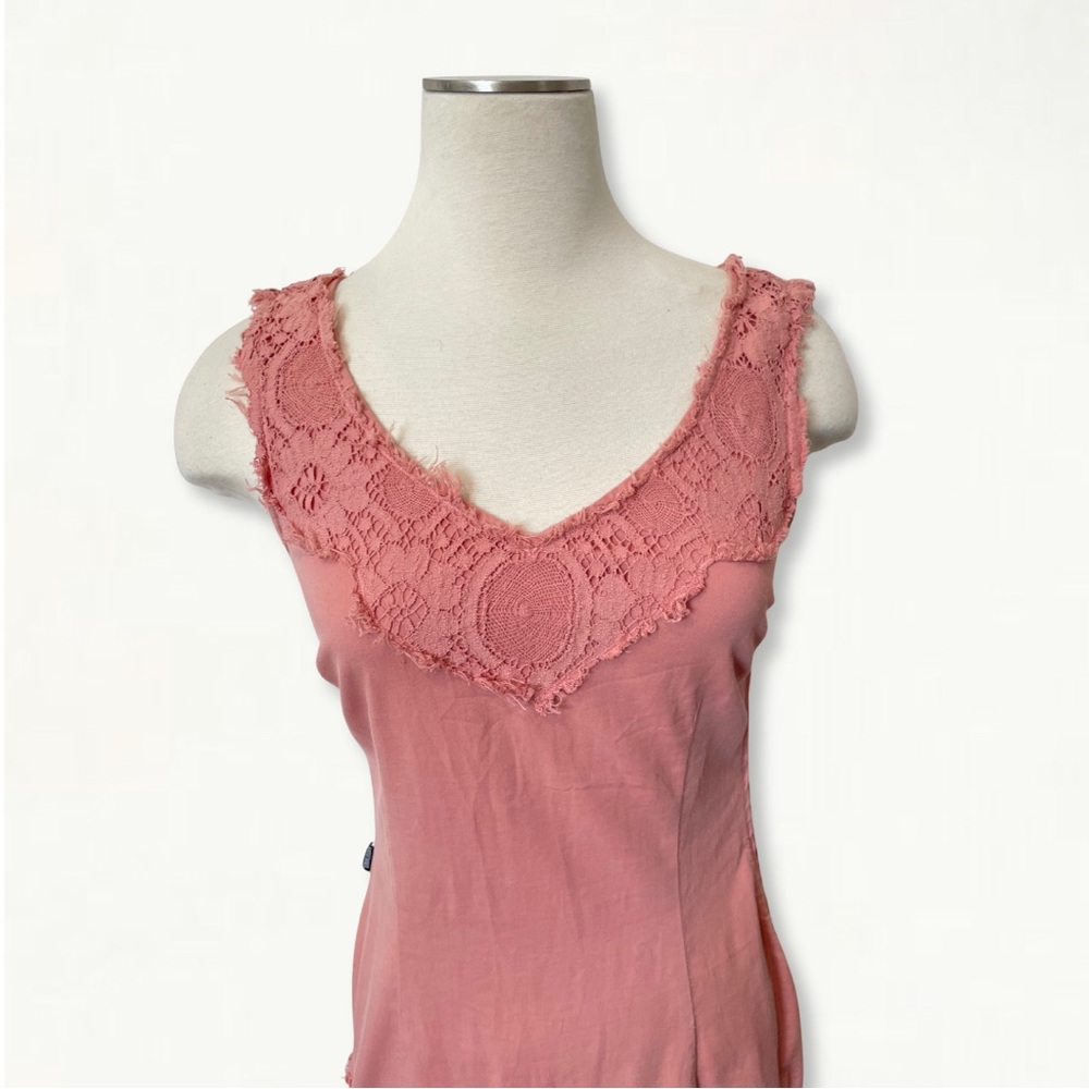 SOLD Vintage Y2K 2000s Moschino Jeans Asymmetrical Tattered Lace Dress - Picture 5 of 16